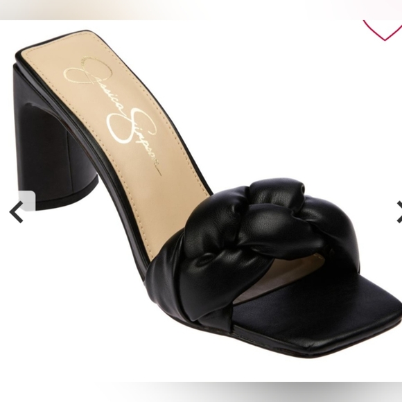 New Jessica simpson Sassia woven strap heeled sandals sz 5m - Picture 8 of 9